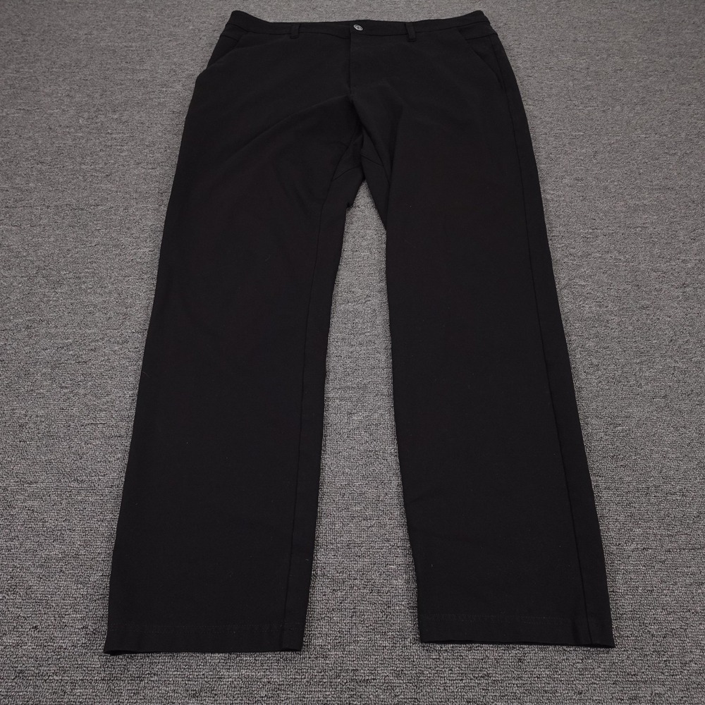 Men's Black Dress Pants - Classic Straight Fit